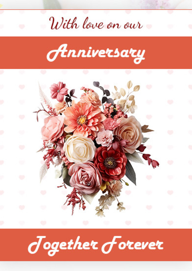 Flowers with love for Anniversary