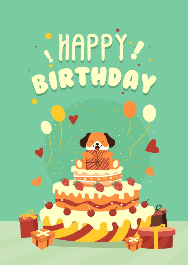 Colorful Fruit Cake & Gifts