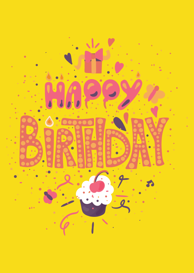 Cupcake-filled Birthday Joy