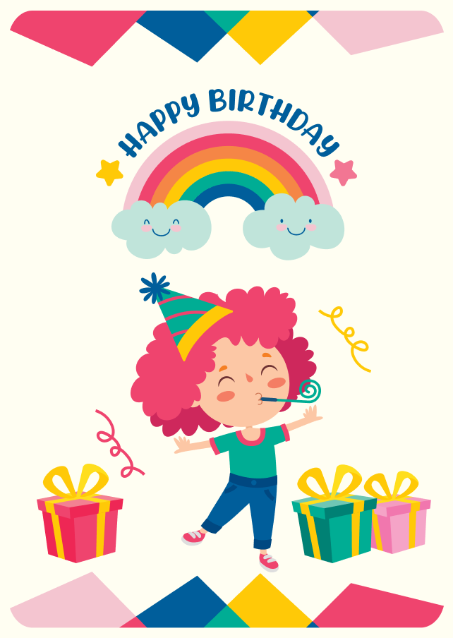 Smiles, Rainbow Skies and a Girl with Birthday Presents