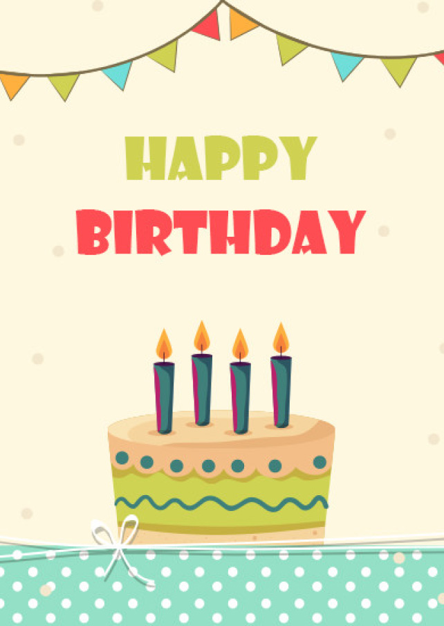 Birthday Cake & Candles