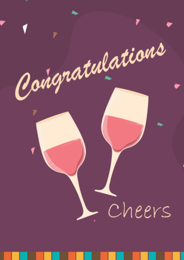 Raise a toast, Cheers!