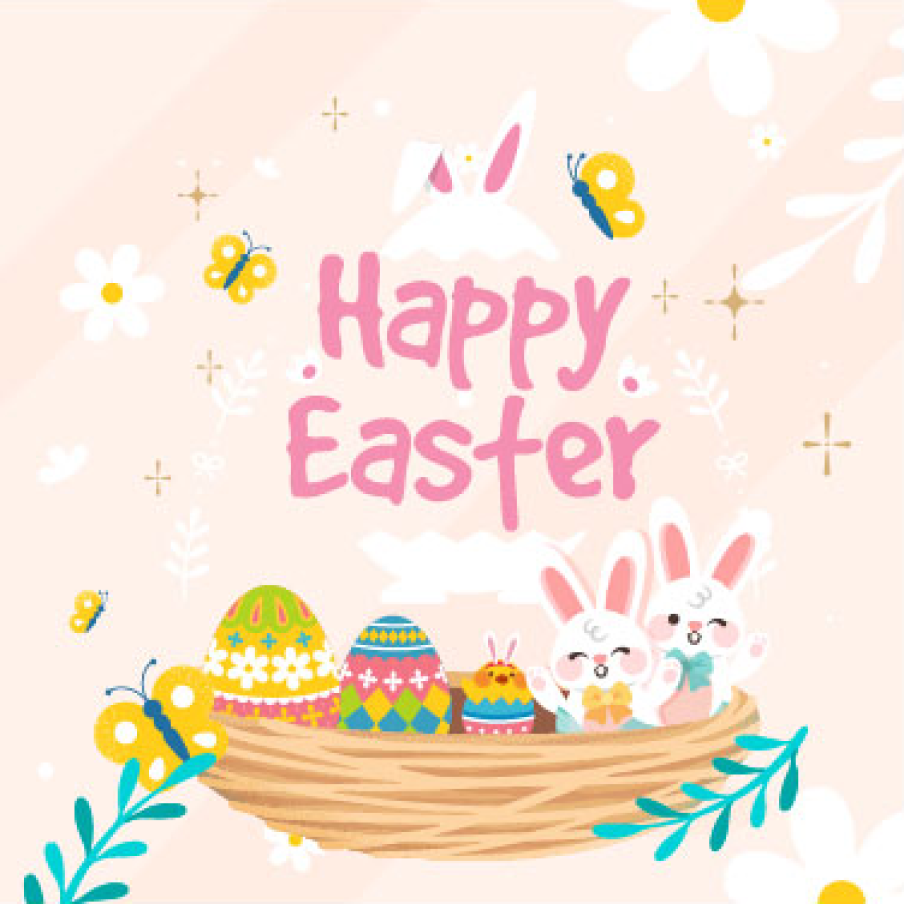 Easter Bunnies, Eggs & Joy