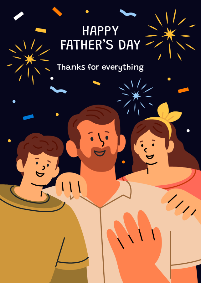 Family bond with Dad