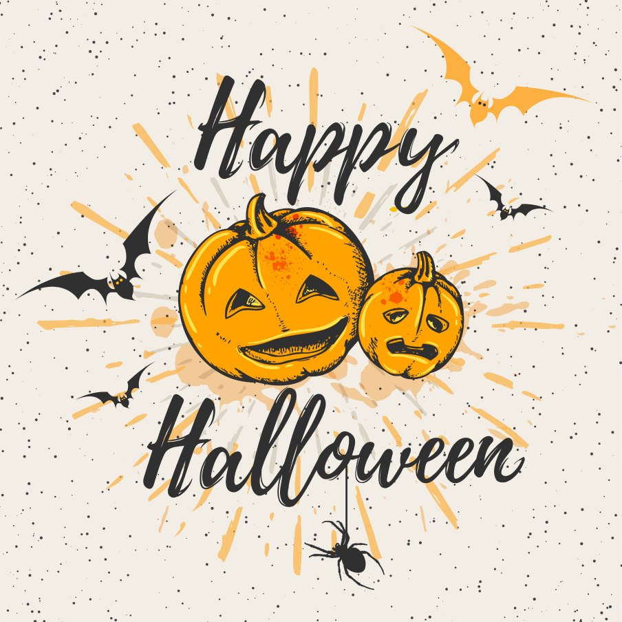 Pumpkins glowing, Halloween's rolling!