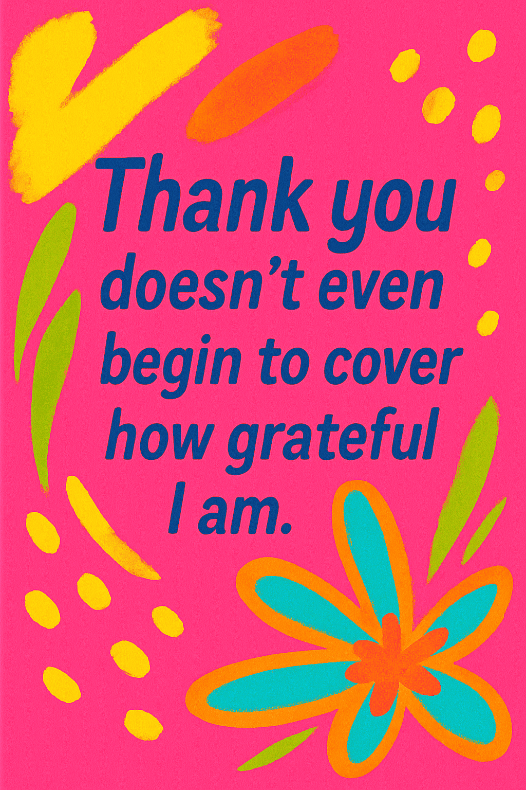 Colorful Thanks